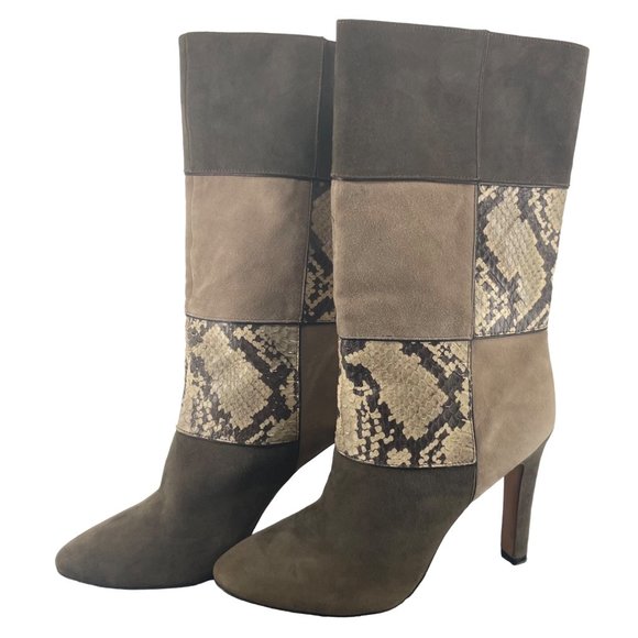 Jean-Michel Cazabat Shoes - Jean-Michel Cazabat Designer Rosalba  Size 38 (7.5/8) Leather & Snakeskin Boot